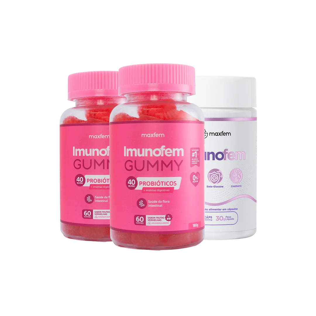Kit Imunidade Íntima - 2 Imunofem Gummy + Imunofem cápsulas