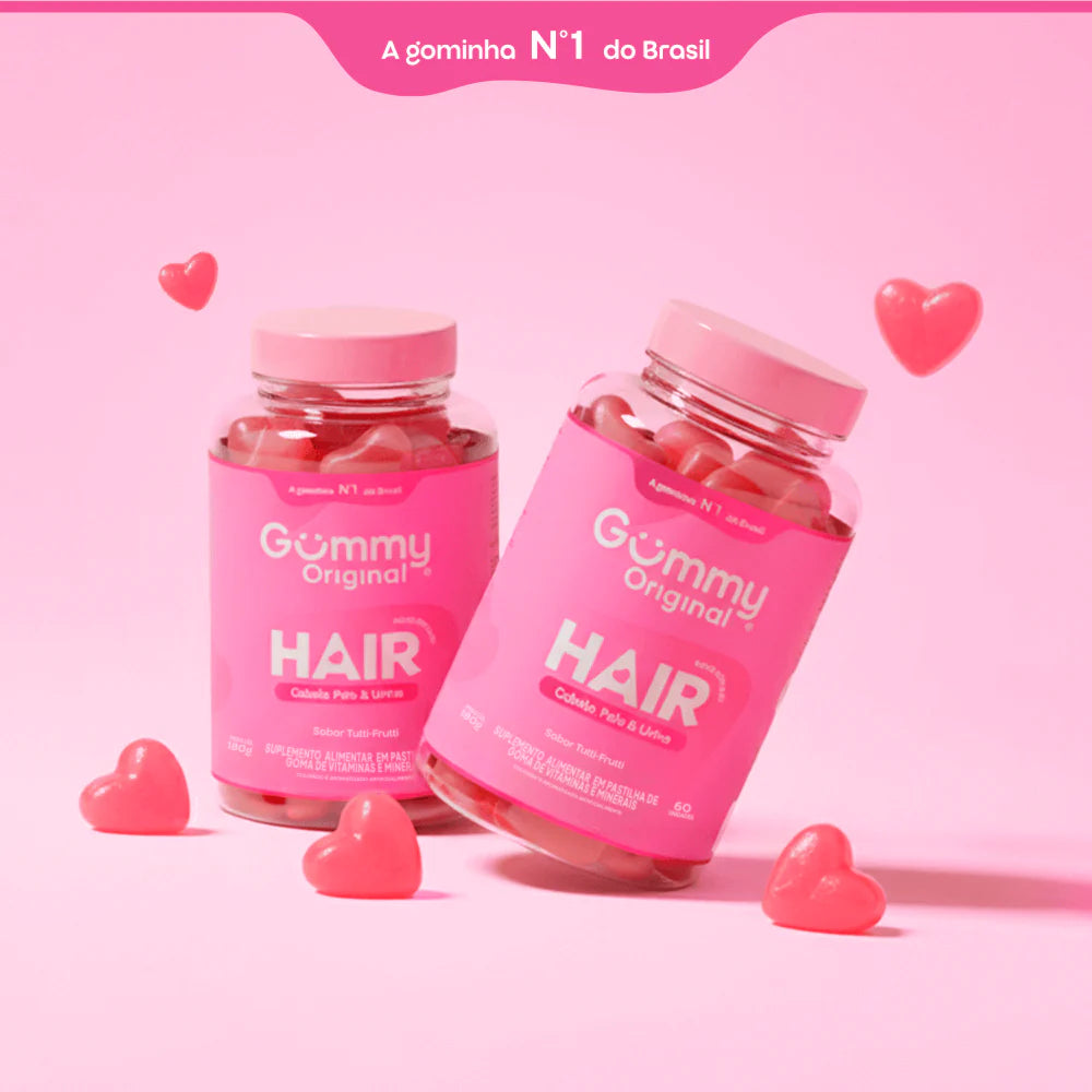 Gummy Hair — vitaminas para cabelo, pele e unhas