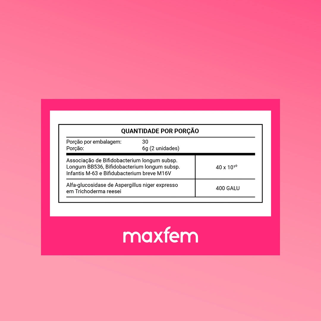 Tabela nutricional do Imunofem Gummy